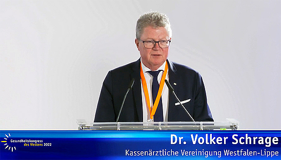 Podiumsdiskussion mit Dr. Volker Schrage (stellv. Vorstandsvorsitzender) beim Gesundheitskongress des Westens